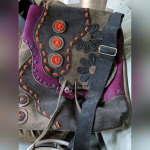 Colorful Floral Embroidered Women's Bag